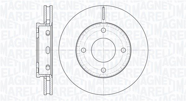 MAGNETI MARELLI Тормозной диск 361302040504